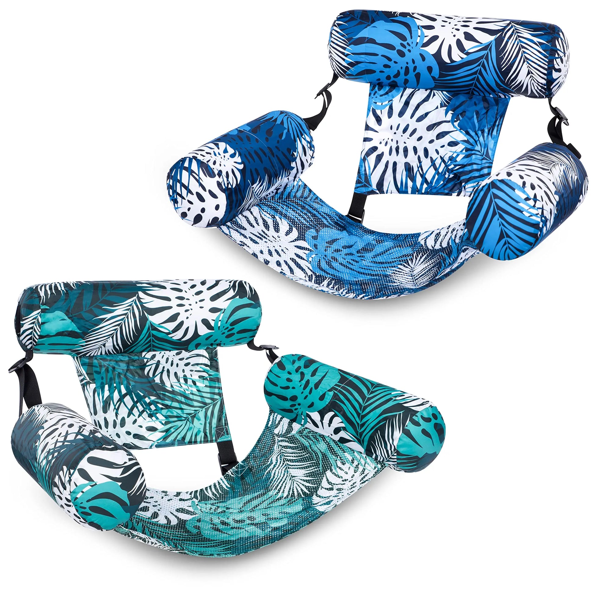 SLOOSH Inflatable Pool Floats Adult, 2 Packs / 1 Pack Floating Lounge Chairs , Blow up Pool Noodles for Adult Heavy Duty, Floating Chair for Party Summer Water Beach Lake Fun Dealsforyoudays