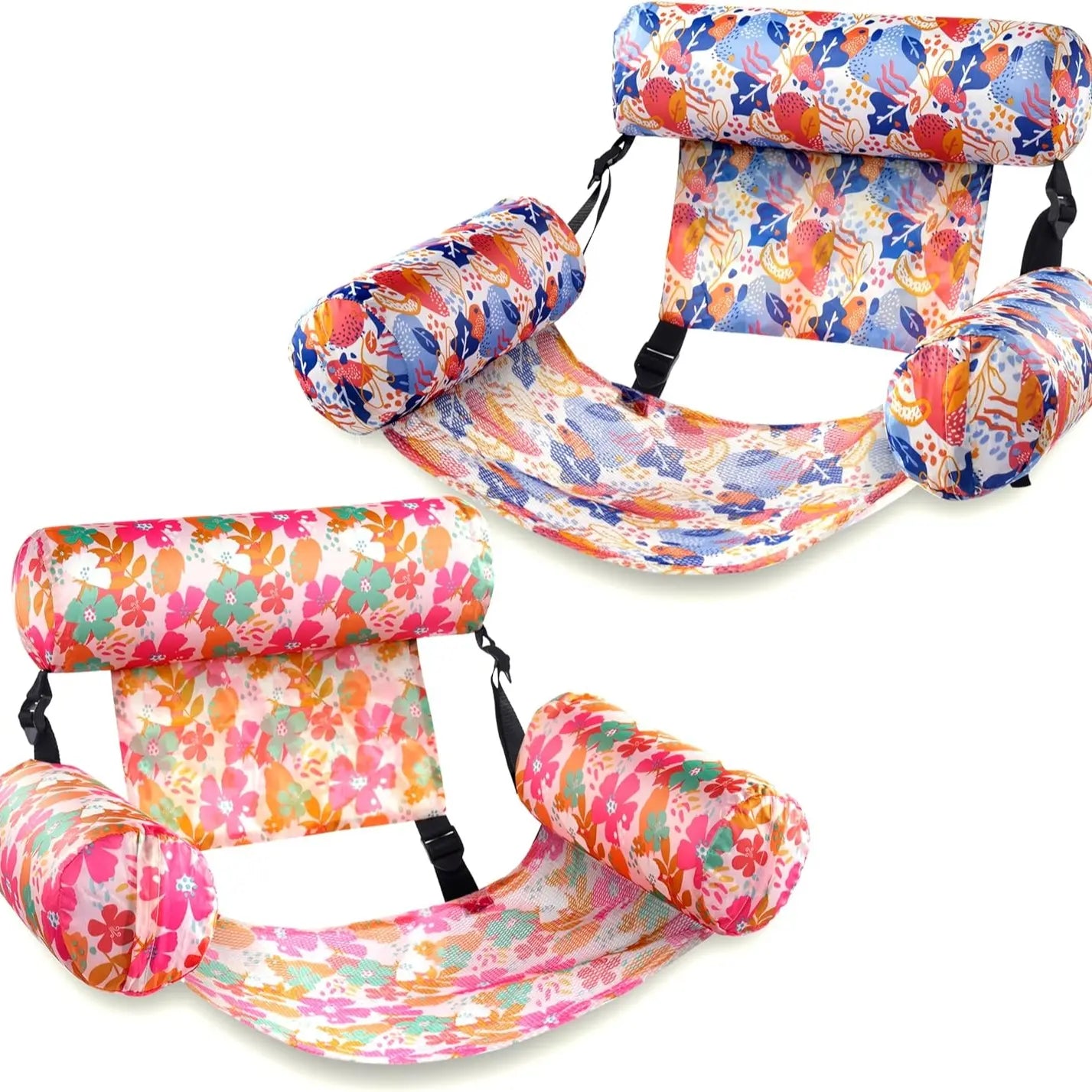 SLOOSH Inflatable Pool Floats Adult, 2 Packs / 1 Pack Floating Lounge Chairs , Blow up Pool Noodles for Adult Heavy Duty, Floating Chair for Party Summer Water Beach Lake Fun Dealsforyoudays