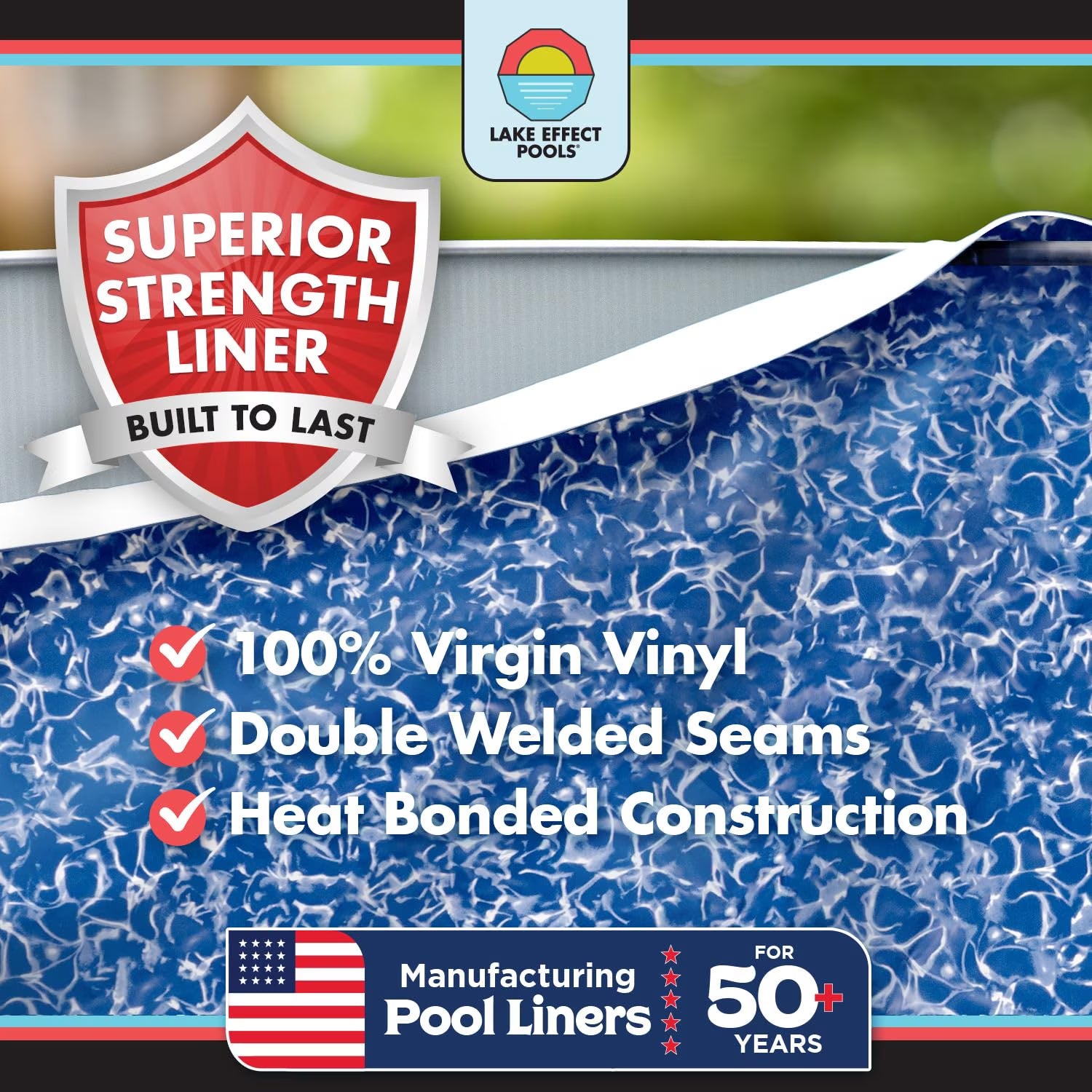 Impressions 18' round X 48" Wall Above-Ground Swimming Pools, Full Start-Up Kit
