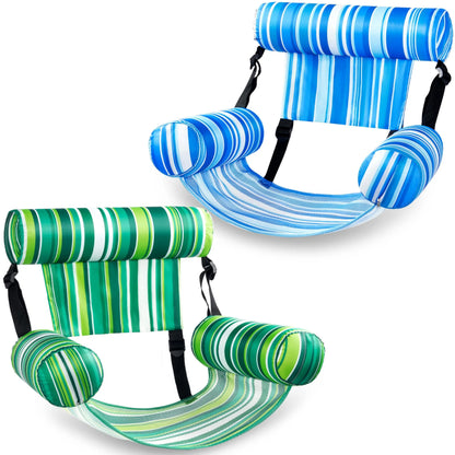 SLOOSH Inflatable Pool Floats Adult, 2 Packs / 1 Pack Floating Lounge Chairs , Blow up Pool Noodles for Adult Heavy Duty, Floating Chair for Party Summer Water Beach Lake Fun Dealsforyoudays