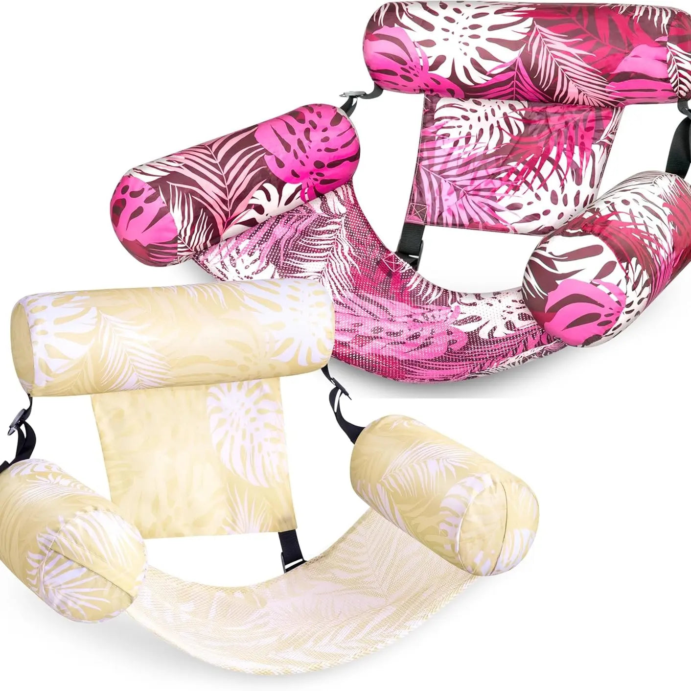 SLOOSH Inflatable Pool Floats Adult, 2 Packs / 1 Pack Floating Lounge Chairs , Blow up Pool Noodles for Adult Heavy Duty, Floating Chair for Party Summer Water Beach Lake Fun Dealsforyoudays