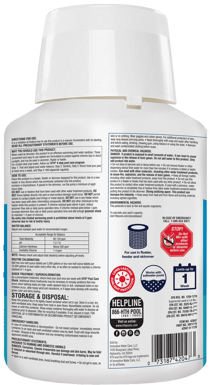 1-Inch Chlorine Tablets — Tablet Form, 5 Lb — Pool Sanitizer to Kill Algae & Bacteria