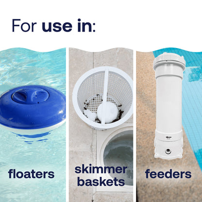 1-Inch Chlorine Tablets — Tablet Form, 5 Lb — Pool Sanitizer to Kill Algae & Bacteria