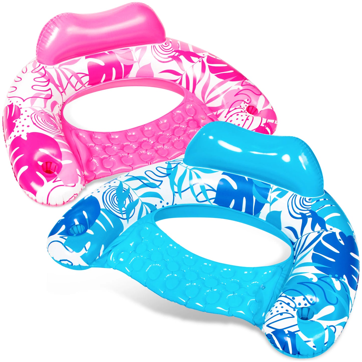 SLOOSH Inflatable Pool Floats Adult, 2 Packs / 1 Pack Floating Lounge Chairs , Blow up Pool Noodles for Adult Heavy Duty, Floating Chair for Party Summer Water Beach Lake Fun Dealsforyoudays