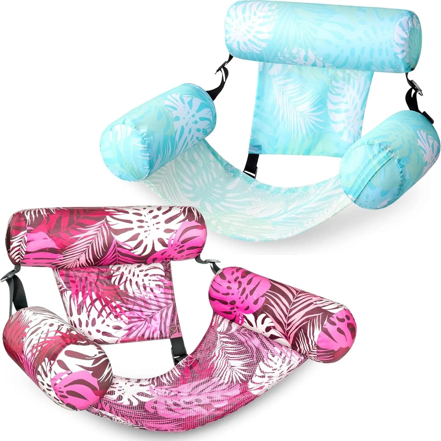 SLOOSH Inflatable Pool Floats Adult, 2 Packs / 1 Pack Floating Lounge Chairs , Blow up Pool Noodles for Adult Heavy Duty, Floating Chair for Party Summer Water Beach Lake Fun Dealsforyoudays