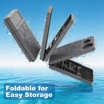 Pool Bar for above Ground Pool, Swim up Bars for Pool, 47" X 12" Pool Side Table with 90 Lbs Capacity, Poolside Bar Clip-On Foldable Tabletop Easy Install