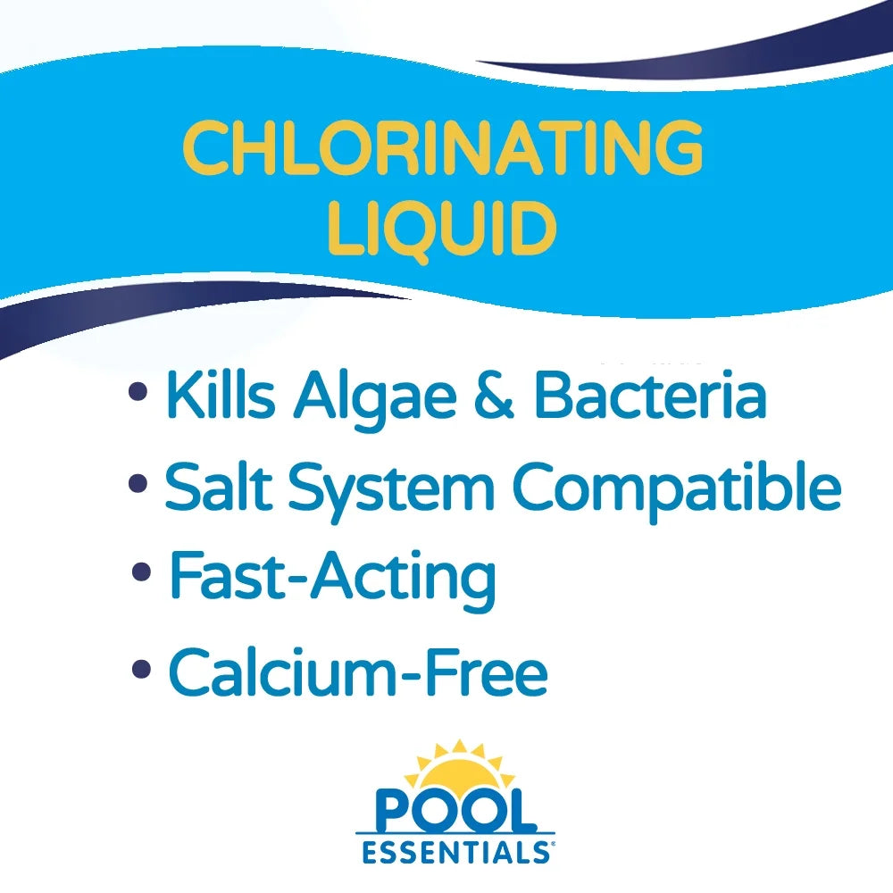 Chlorinating Liquid for Swimming Pools, 1 Gallon